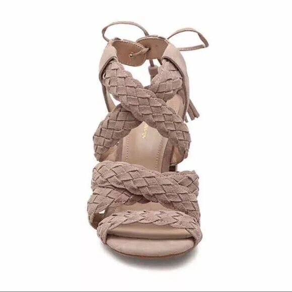 BCBGeneration Shoes - BCBGeneration Taupe Ladina Braided Heels 8.5 💗